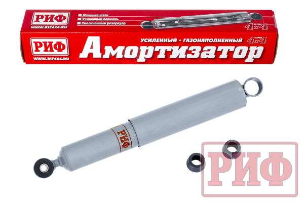 Амортизатор РИФ задний газовый Mitsubishi L200 96-05, передний/задний УАЗ Буханка лифт 50 мм