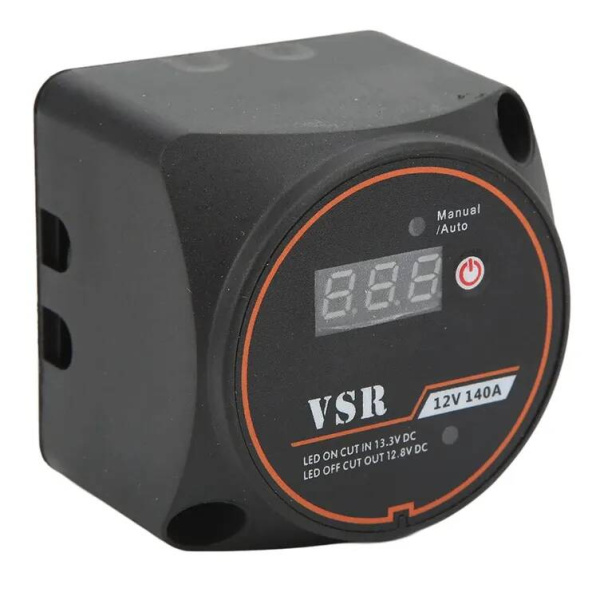 Реле развязки (защиты) АКБ 12В 140А с вольтметром