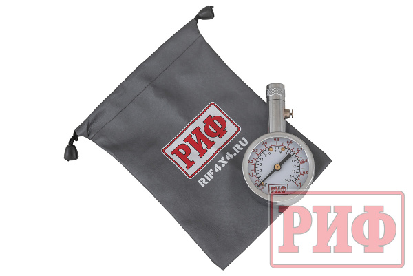 Манометр РИФ (серебро) от 0 до 1 атм.