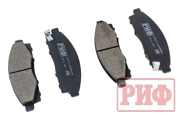 Колодки тормозные передние РИФ Mitsubishi L200 2005+, Pajero Sport 2008-2015