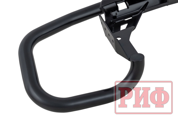 Бампер РИФ силовой задний Nissan Patrol Y62 с квадратом под фаркоп