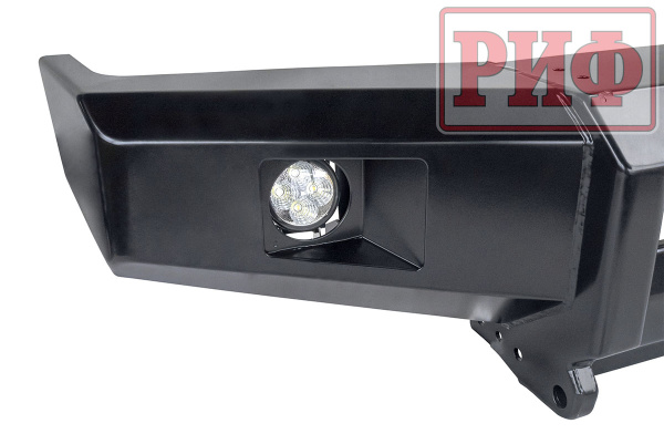 Бампер РИФ передний Toyota Land Cruiser 76/78 2007+ c доп. фарами, под штатную лебедку
