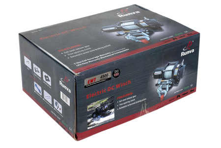 Лебёдка электрическая 12V Runva EWT4500A 2041 кг