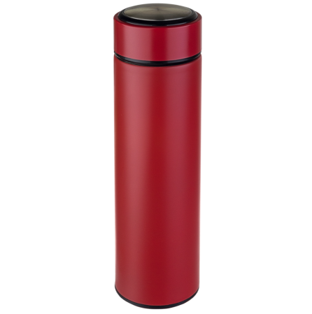 Термос PERFEO 450 мл, с термодатчиком, красный