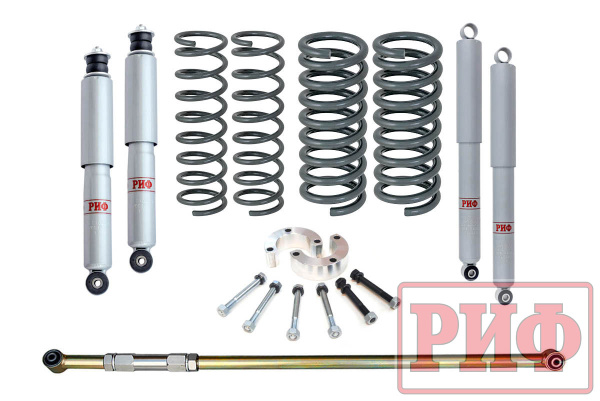 Лифт-комплект РИФ газовый ВАЗ Нива 2121, 21213 лифт 25 мм +0-50 кг