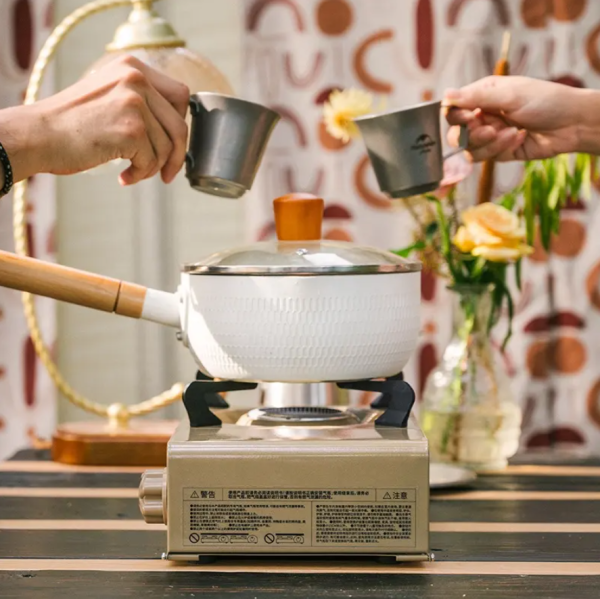 Плита газовая Naturehike 2 кВт, циклон, коричневая