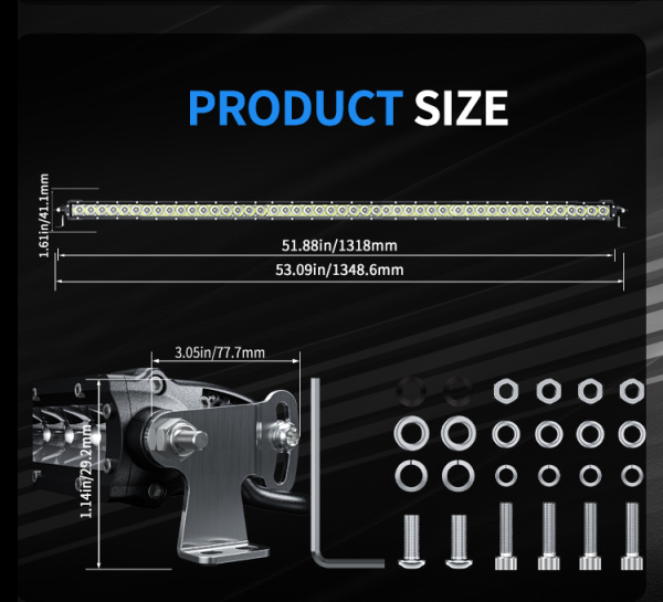 Фара комбинированного света AURORA 1270 мм 250W LED