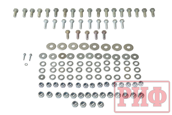 Бампер РИФ силовой задний УАЗ Патриот 2015+ c квадратом под фаркоп и калиткой, стандарт