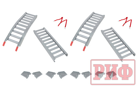 Трапы РИФ складные двухсекционные усиленные для ATV 213 х 30,5 см (2 шт.)