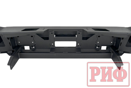 Бампер РИФ силовой передний Jeep Wrangler JL 2018+ под штатные фары, низ. пер. крыл.