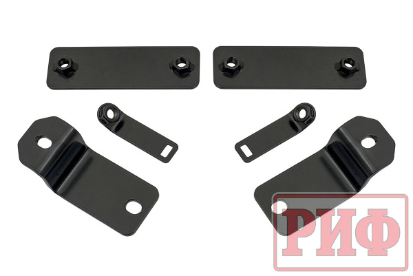 Бампер РИФ силовой передний Jeep Wrangler JL 2018+ под штат. фары, с цент. защ. дуг., низ. пер.крыл.