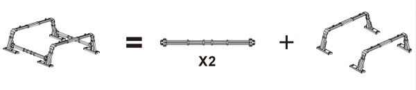 Кунг-каркас Baja Racing многофункциональный с 2-мя боковыми балками (Тип А)