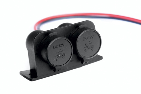 Розетка двойная на кронштейне