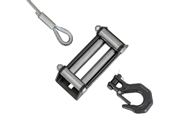 Лебёдка электрическая 12V Runva 6000 lbs 2722 кг (стальной трос)