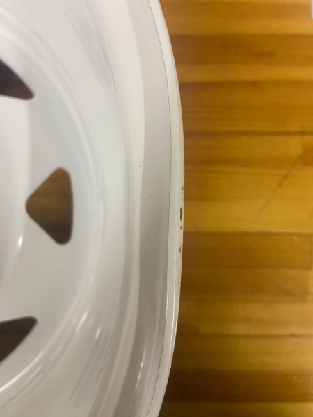 Диск усиленный УАЗ стальной белый 5x139,7 8xR15 d110 ET-25 (треуг. мелкий) (уценка)