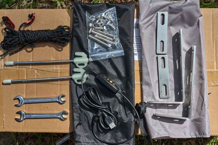 Маркиза автомобильная РИФ 2,5х2,5 м, черная