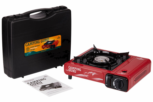 Плита газовая TOURIST CAMPING GURU, портативная, в кейсе