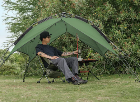 Палатка Naturehike 4-местная, быстросборная, зеленая