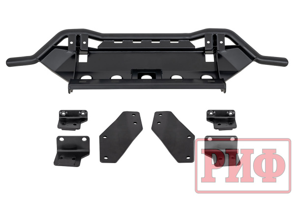 Бампер РИФ силовой передний Lada Niva Travel с защитой радиатора