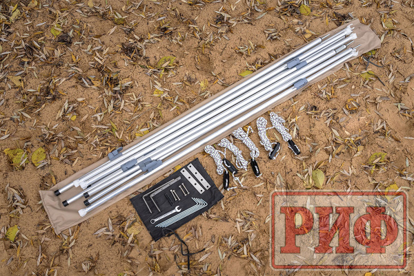 Маркиза автомобильная РИФ комбинированная (прямоугольная с веерной частью) 2,0х2,0 м (левая)