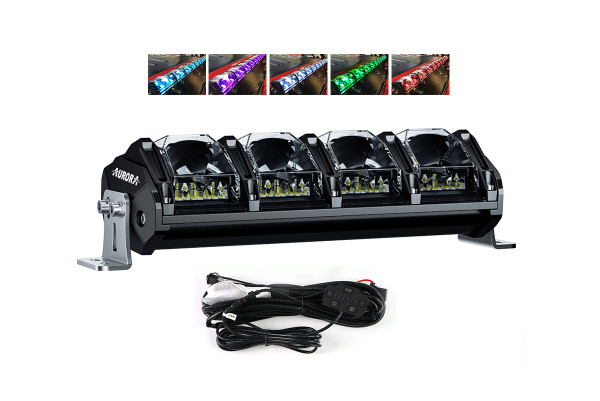 Фара комбинированного света AURORA 254 мм 124W LED (серия RGB)