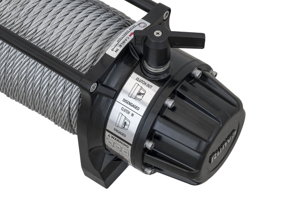 Лебёдка электрическая 12V Runva 12500 lbs 5670 кг влагозащищенная, стальной трос