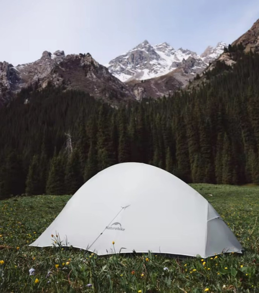 Палатка Naturehike Cloud Up UL Si 1-местная, алюминиевый каркас, серая