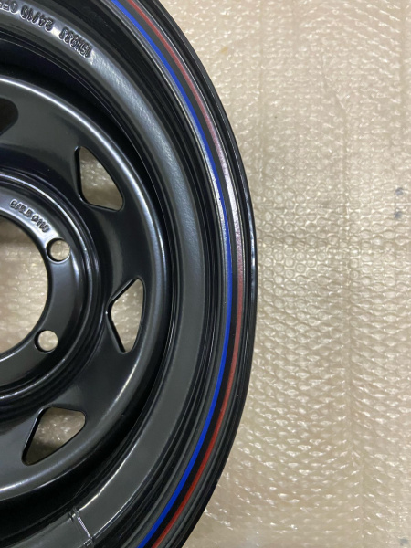 1 Диск усиленный Тойота Ниссан стальной черный 6x139,7 8xR15 d110 ET-25 (треуг. мелкий) (уценка)