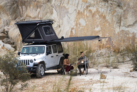 Маркиза автомобильная Wild Land веерная 2,4х2,2 м (левая)