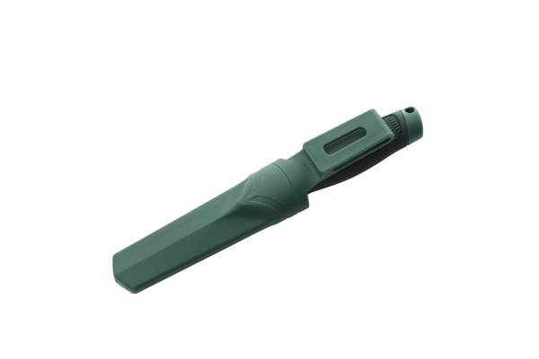 Нож GANZO G806, длина клинка 98 мм, черный c зеленым