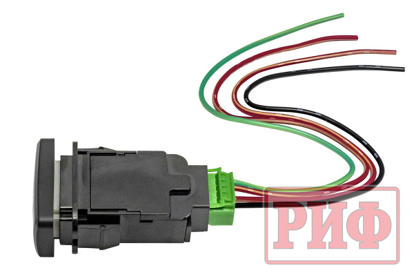 Кнопка ВКЛ/ВЫКЛ, белый, WINCH POWER TOYOTA 40x20 горизонтальная