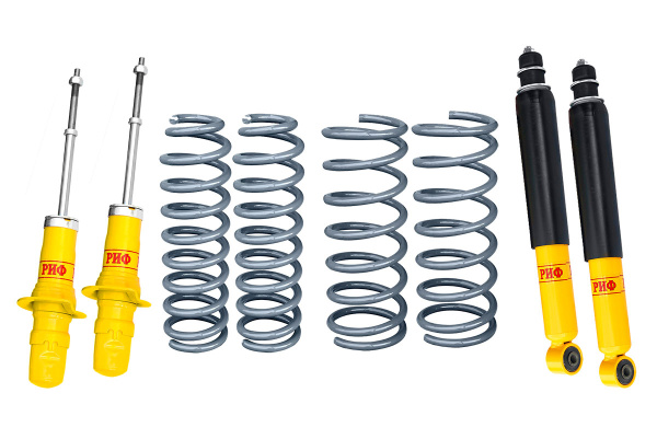 Комплект РИФ усиленной стандартной подвески на SsangYong Rexton 2 (задн. завис. подв.- мост) +75кг