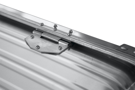 Ящик алюминиевый РИФ усиленный с замком 782х585х412 мм (ДхШхВ)