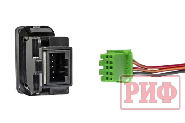 Кнопка ВКЛ/ВЫКЛ, белый, FRONT LIGHTS TOYOTA 40x20 горизонтальная