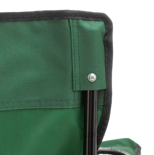 3 Кресло PREMIER складное, мягкие тканевые подлокотники (зеленое), нагрузка 100 кг