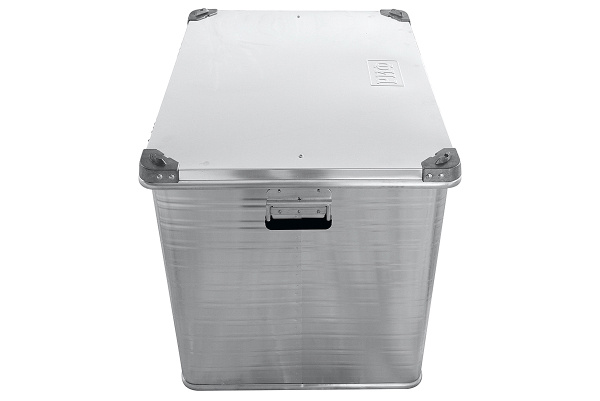 Ящик алюминиевый РИФ усиленный с замком 782х585х622 мм (ДхШхВ)