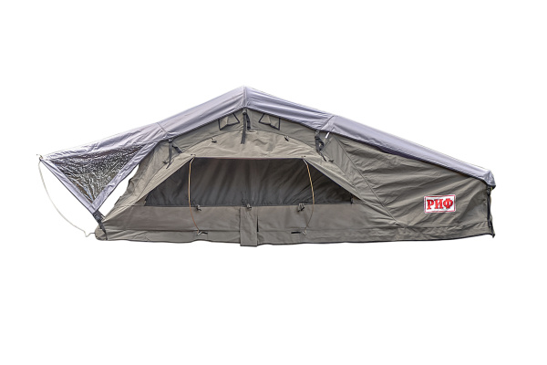 Палатка на крышу автомобиля РИФ Soft RT02-120, тент серый, 400 гр., 120х240х115