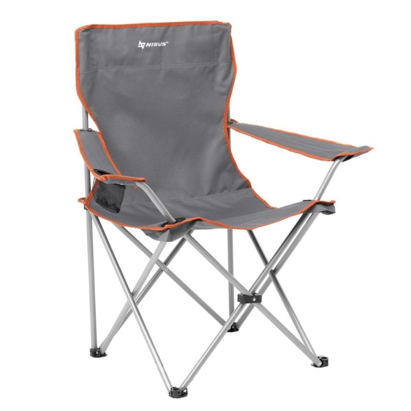 Кресло NISUS складное, до 100 кг., серое
