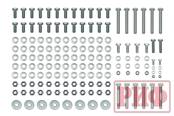Пороги РИФ силовые для ГАЗ Соболь NN