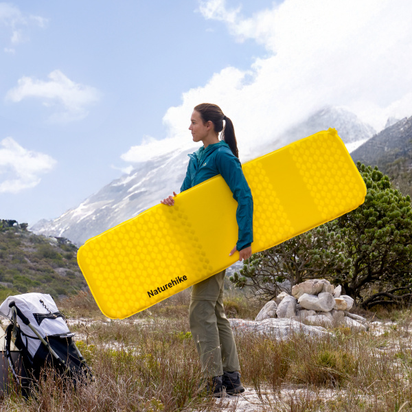 2 Коврик надувной Naturehike 183х53х3,5 см, желтый