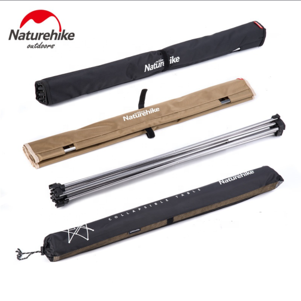 Стол туристический Naturehike алюминиевый, 75х55х52 см, складной, бежевый