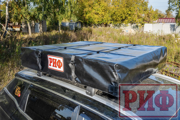 4 Палатка на крышу автомобиля РИФ Soft RT01-140, тент песочный, корпус черный, 240х140х130 см
