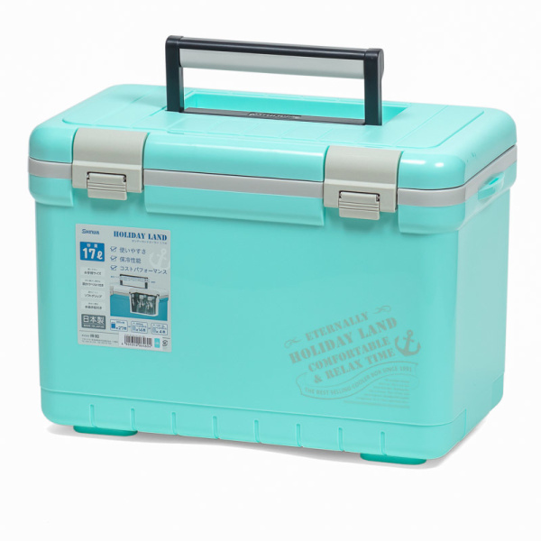 Термобокс SHINWA Holiday Land Cooler 17H бирюзовый