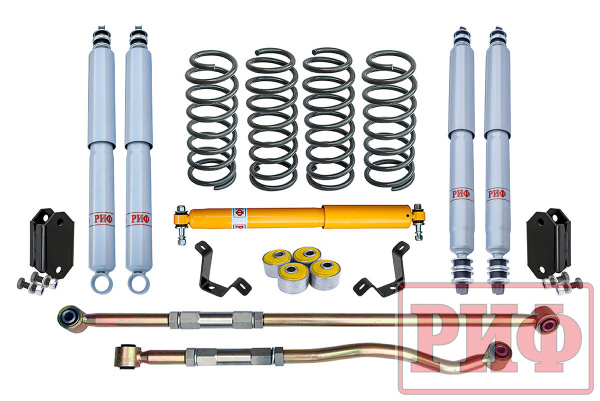 Лифт-комплект РИФ газовый для Toyota Land Cruiser 80/105 лифт 50 мм мягкий