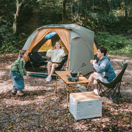 Палатка Naturehike KOTA 4, 8-местная, алюминиевый каркас, темно-зеленая