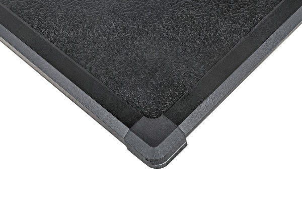 Крышка кузова РИФ для Dongfeng DF6, трёхсекционная 1525х1565/1535 мм, алюминиевая, черная