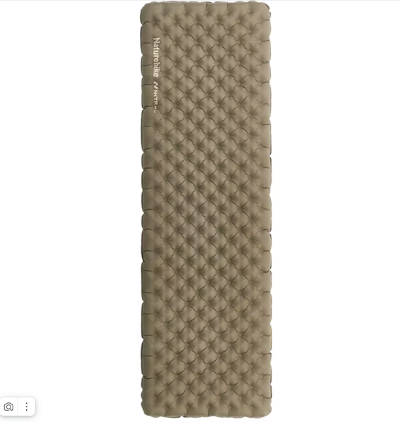 Коврик надувной Naturehike 196х64х8 см, светло-коричневый