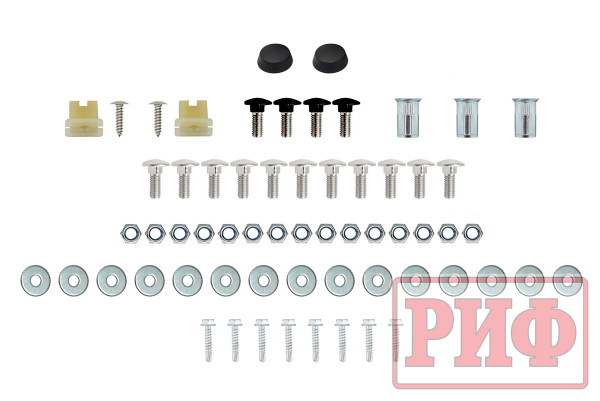 Бампер РИФ силовой передний для ГАЗ Соболь NN под штатные фары, с центральной защитной дугой