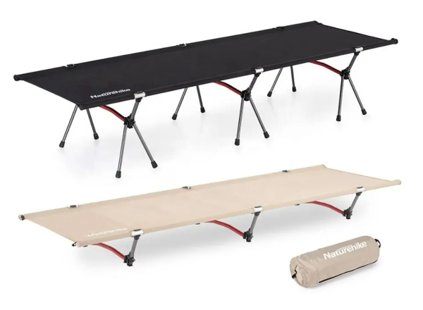 Раскладушка Naturehike XJC04 190х65х38 см, до 155 кг, черная