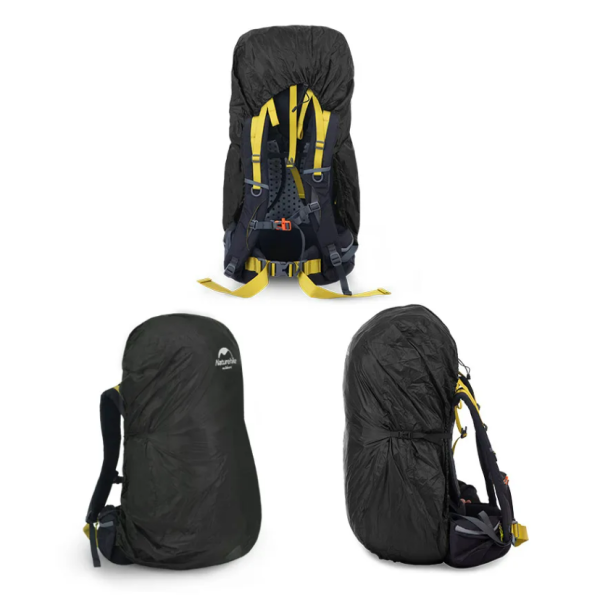 Чехол влагозащитный Naturehike, для рюкзака, размер M (35-45 л), черный